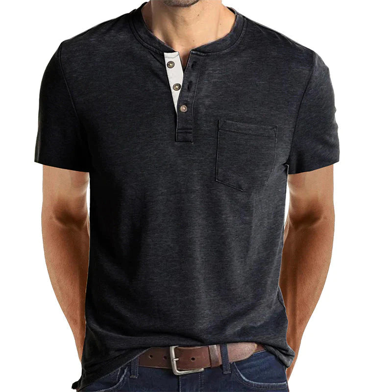 Mehrfarbiges Kurzarm-T-Shirt aus Baumwolle für Herren