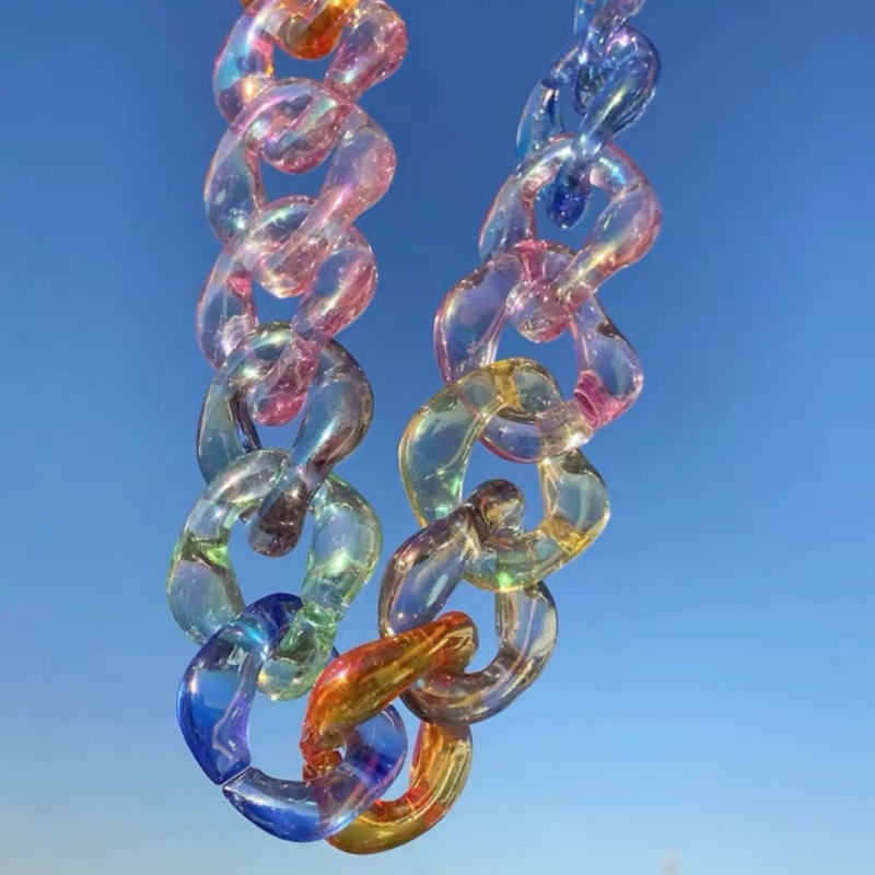 Bunte Chokerhalskette