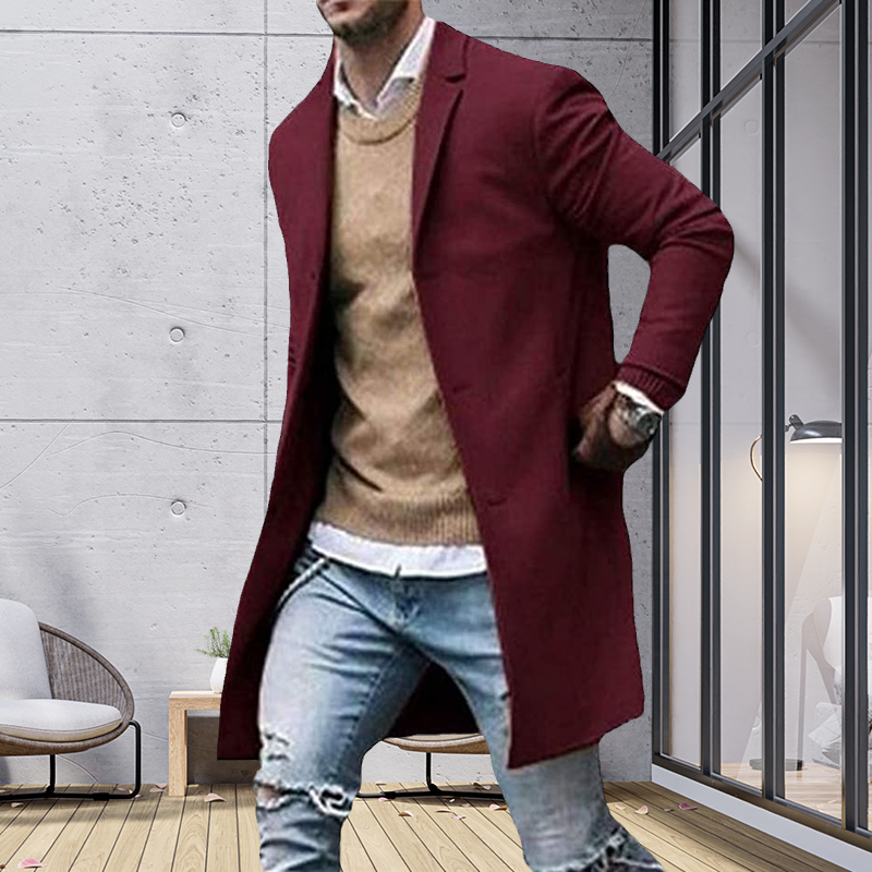 Mantel aus Tweed für Herren