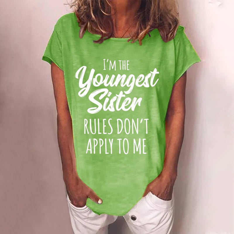 Damen T-Shirt mit Buchstabendruck