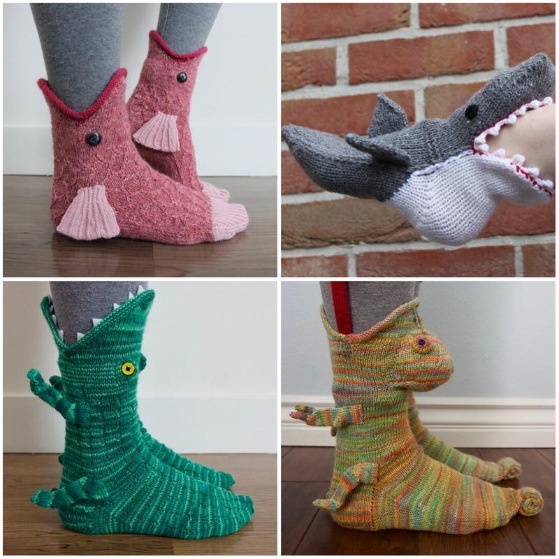 Tierische Stricksocken
