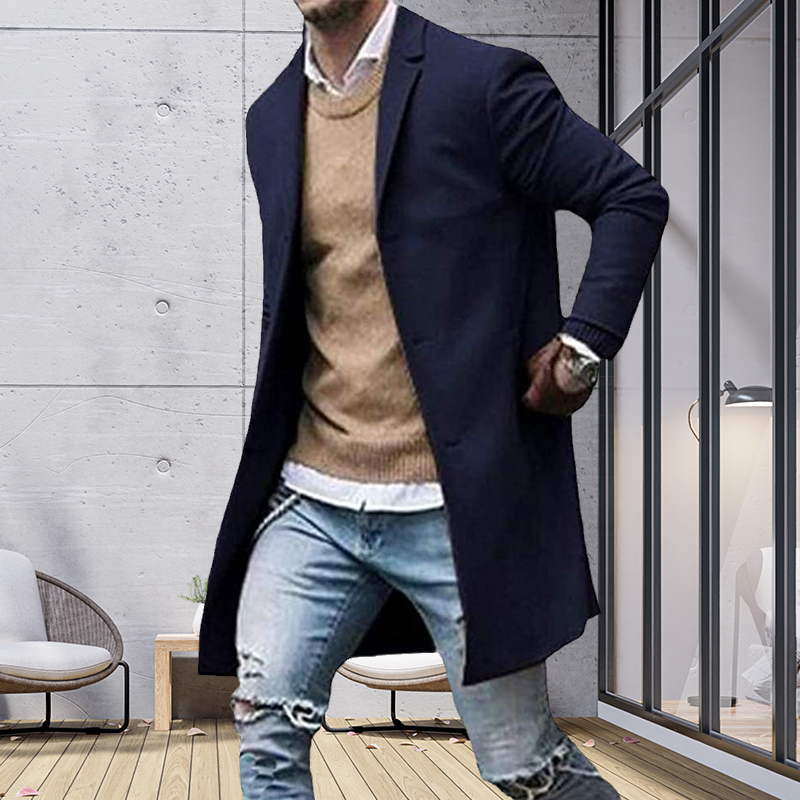 Mantel aus Tweed für Herren