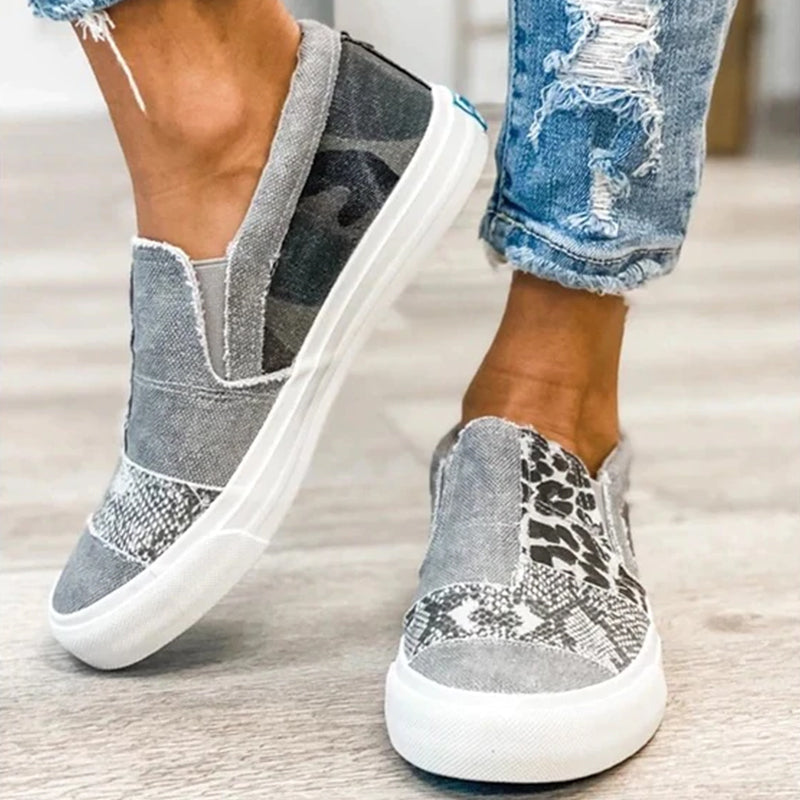 Flat Bottomed Slacker Lässige Segeltuch Schuhe