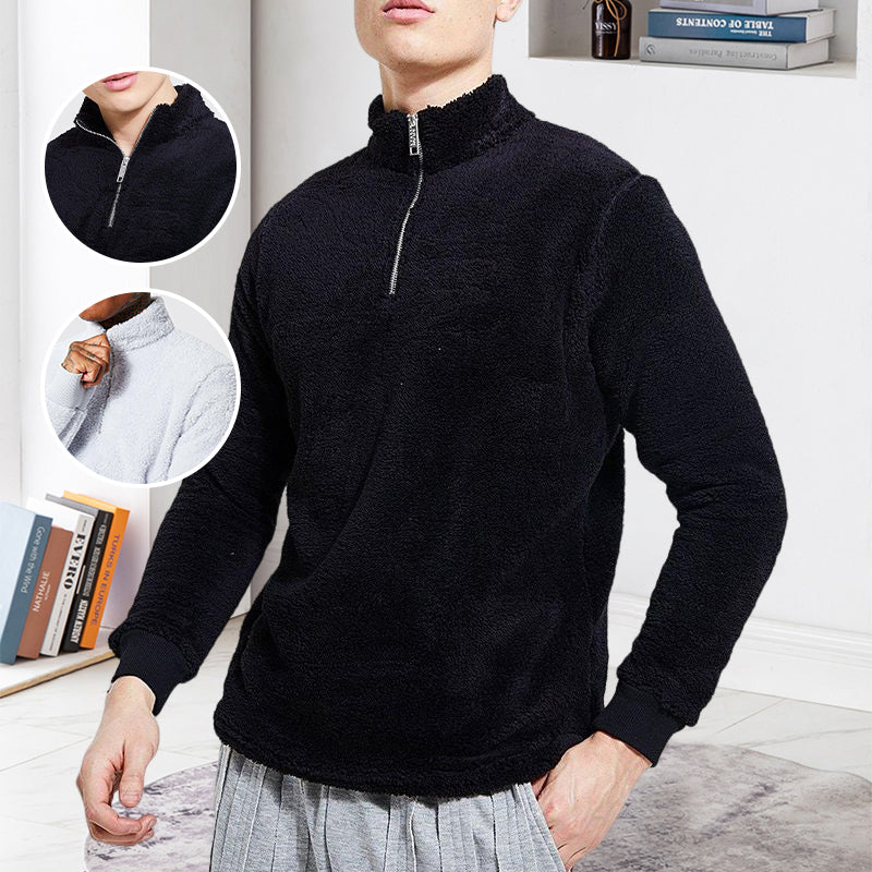 Langarm-Sweatshirt aus Plüsch für Herren