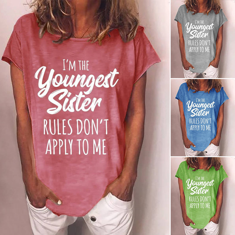 Damen T-Shirt mit Buchstabendruck