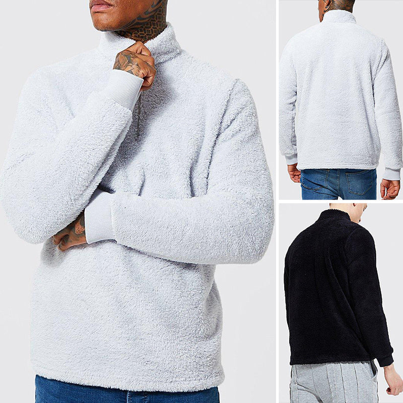 Langarm-Sweatshirt aus Plüsch für Herren