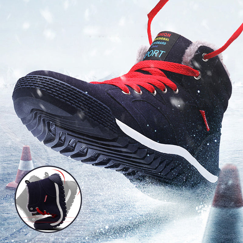 Herren Winterschuhe Warm Gefüttert Schneestiefel