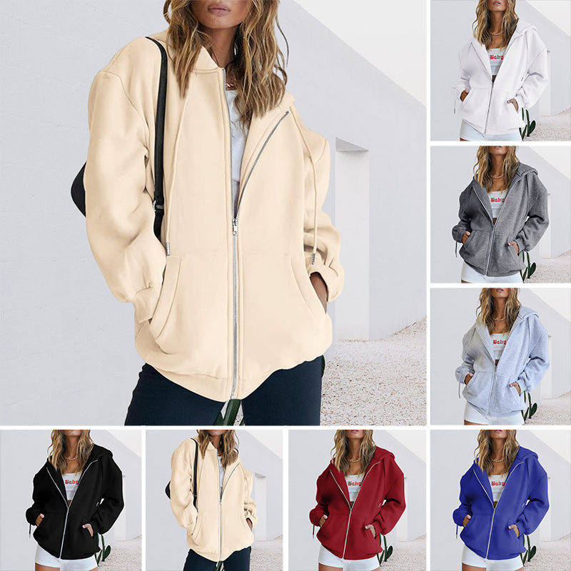 Übergroßes Damen-Sweatshirt mit Kapuze
