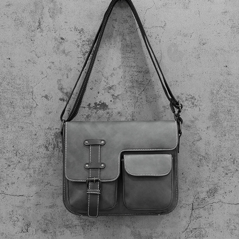 Neue Umhängetasche aus Leder mit mehreren Taschen für Herren