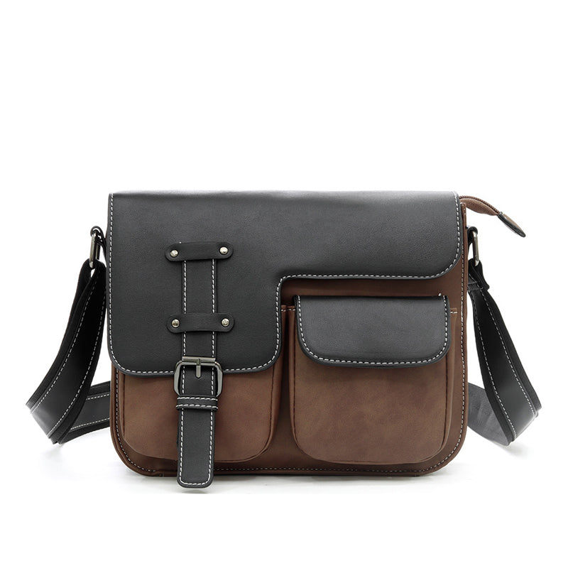 Neue Umhängetasche aus Leder mit mehreren Taschen für Herren