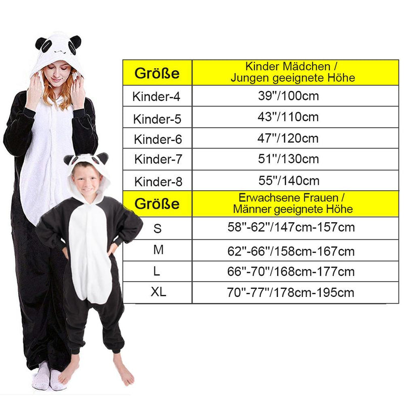 Tier Cartoon warme Kapuzenpyjamas