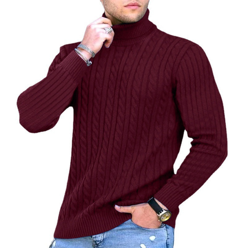 Lässiger Langärmliger Rollkragenpullover für Herren