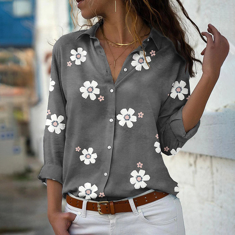 Floral Print Long-Sleeve Shirt