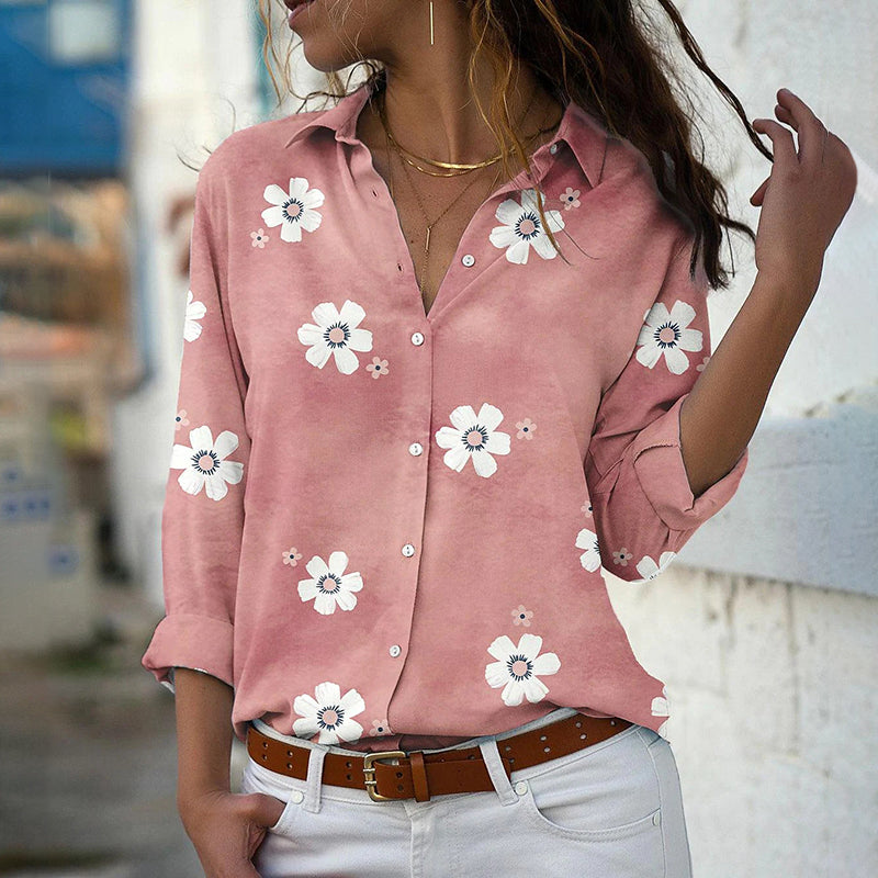 Floral Print Long-Sleeve Shirt