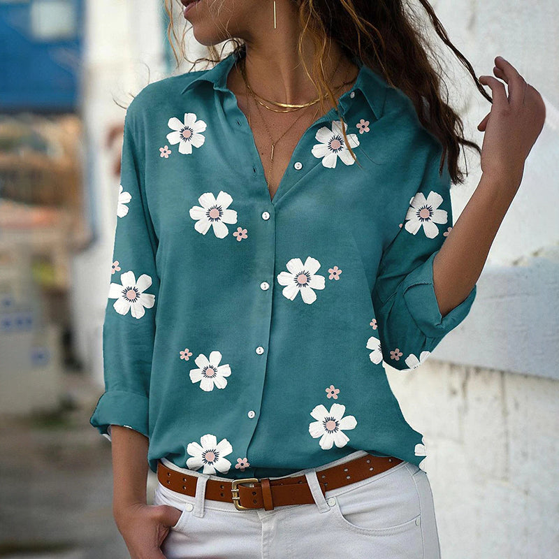 Floral Print Long-Sleeve Shirt