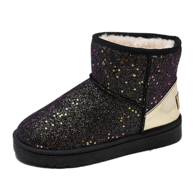 Pailletten-Schneestiefel für Damen