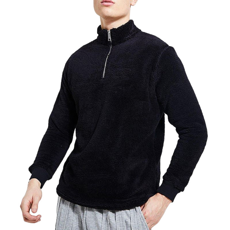 Langarm-Sweatshirt aus Plüsch für Herren