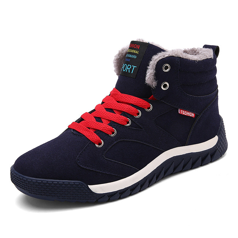 Herren Winterschuhe Warm Gefüttert Schneestiefel
