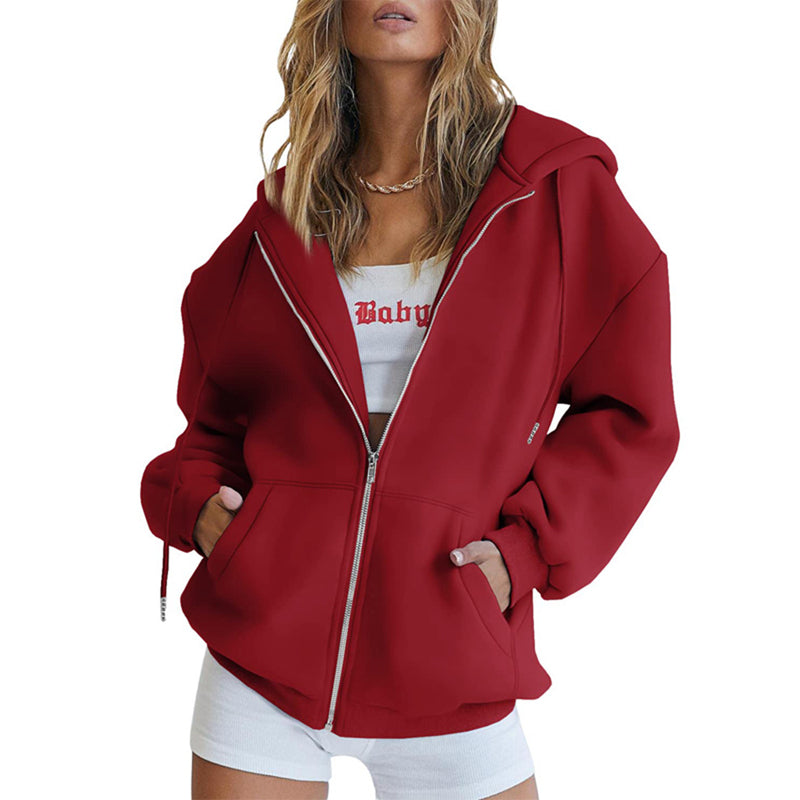Übergroßes Damen-Sweatshirt mit Kapuze