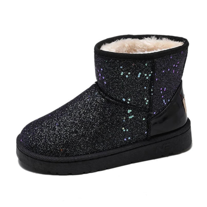 Pailletten-Schneestiefel für Damen