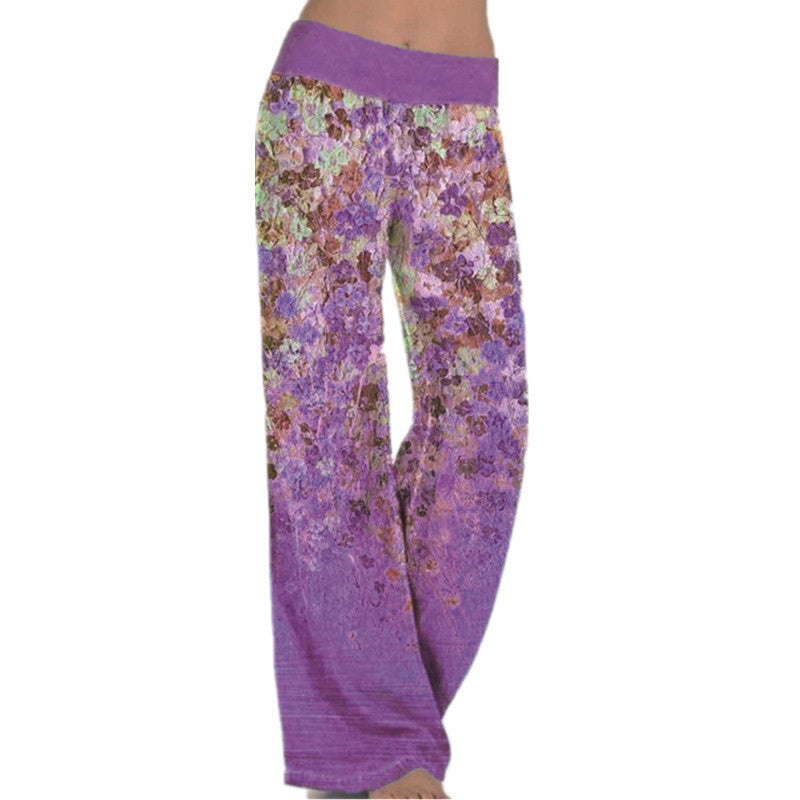 Lose bedruckte Yogahosen für Damen