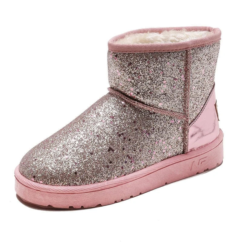 Pailletten-Schneestiefel für Damen