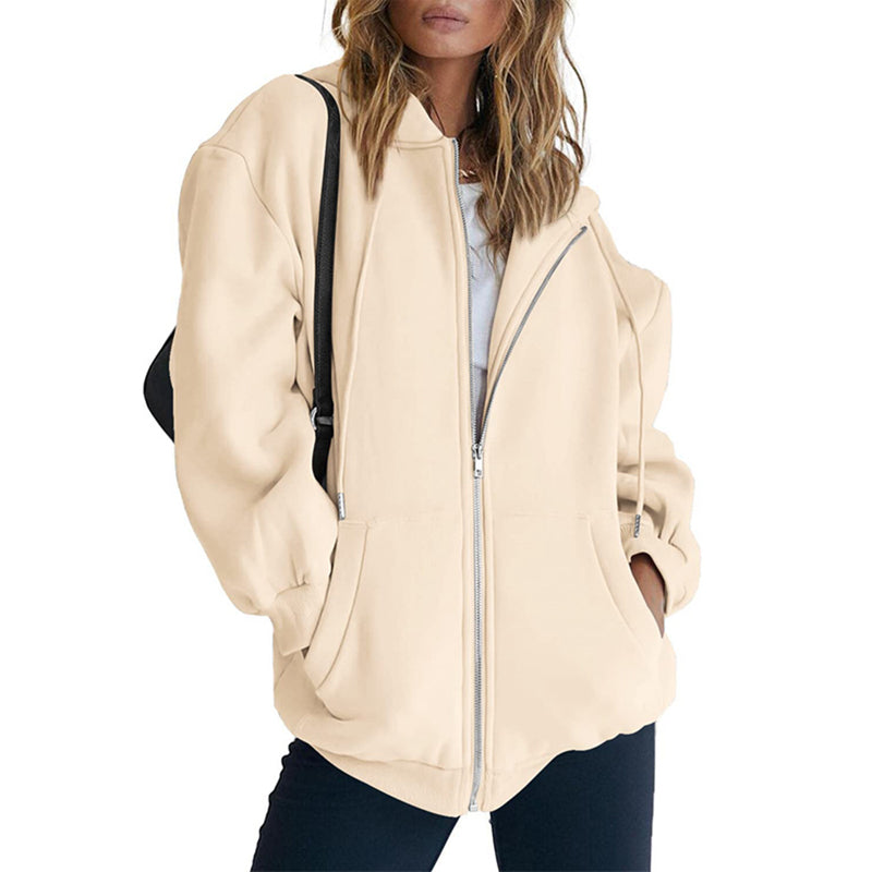 Übergroßes Damen-Sweatshirt mit Kapuze