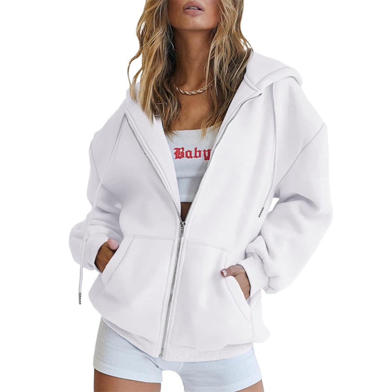 Übergroßes Damen-Sweatshirt mit Kapuze