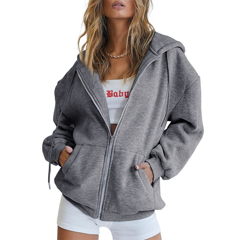 Übergroßes Damen-Sweatshirt mit Kapuze