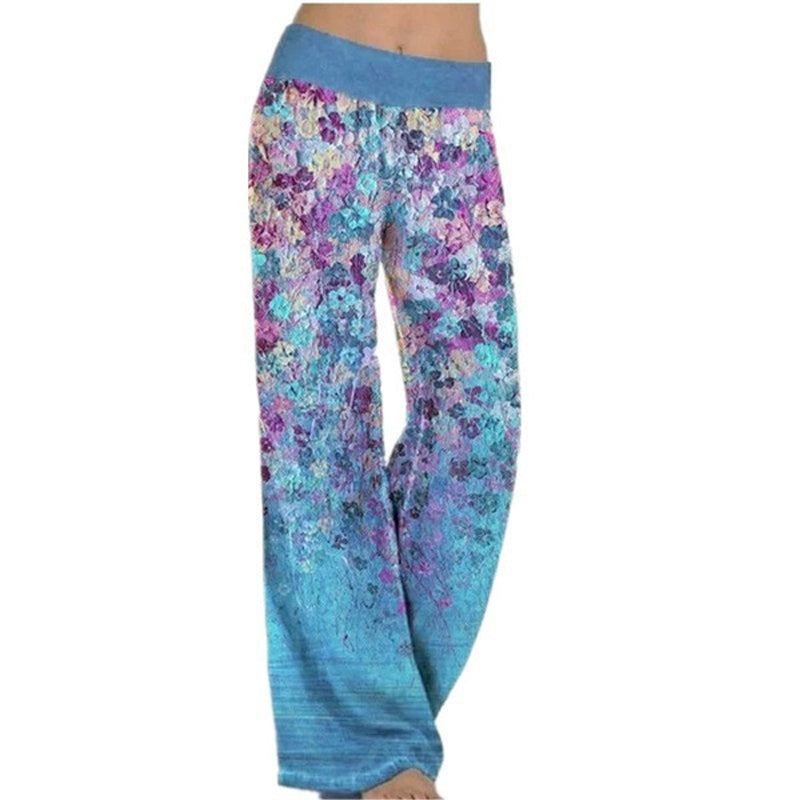 Lose bedruckte Yogahosen für Damen