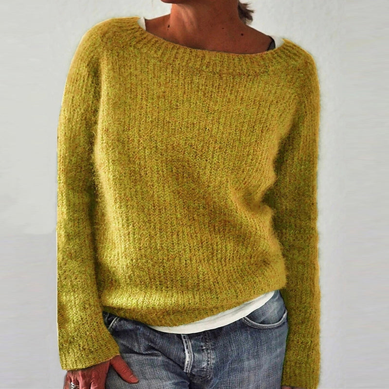 Solid Color Basic Knitted Sweater